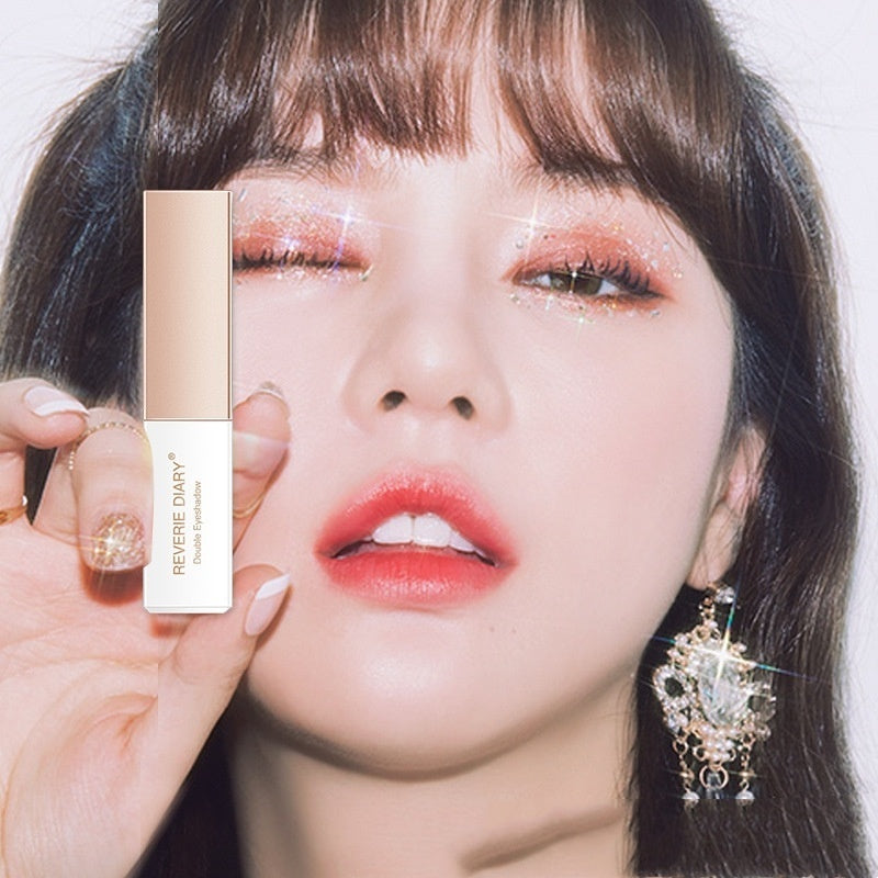 Shake Rotary Velvet Gradient Two-color Eye Shadow Stick
