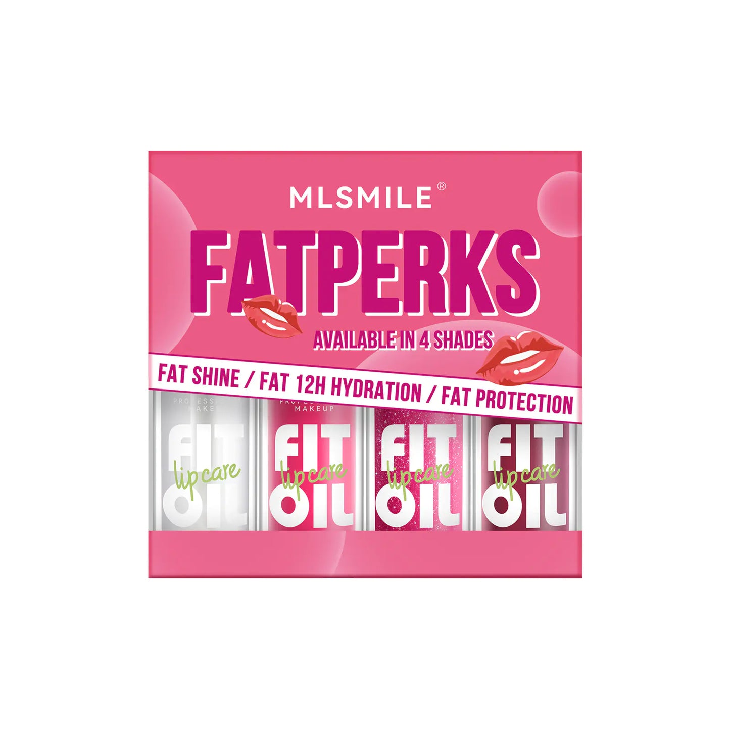 Lip Gloss Set - Moisturizing, Long-lasting, 4 Colors