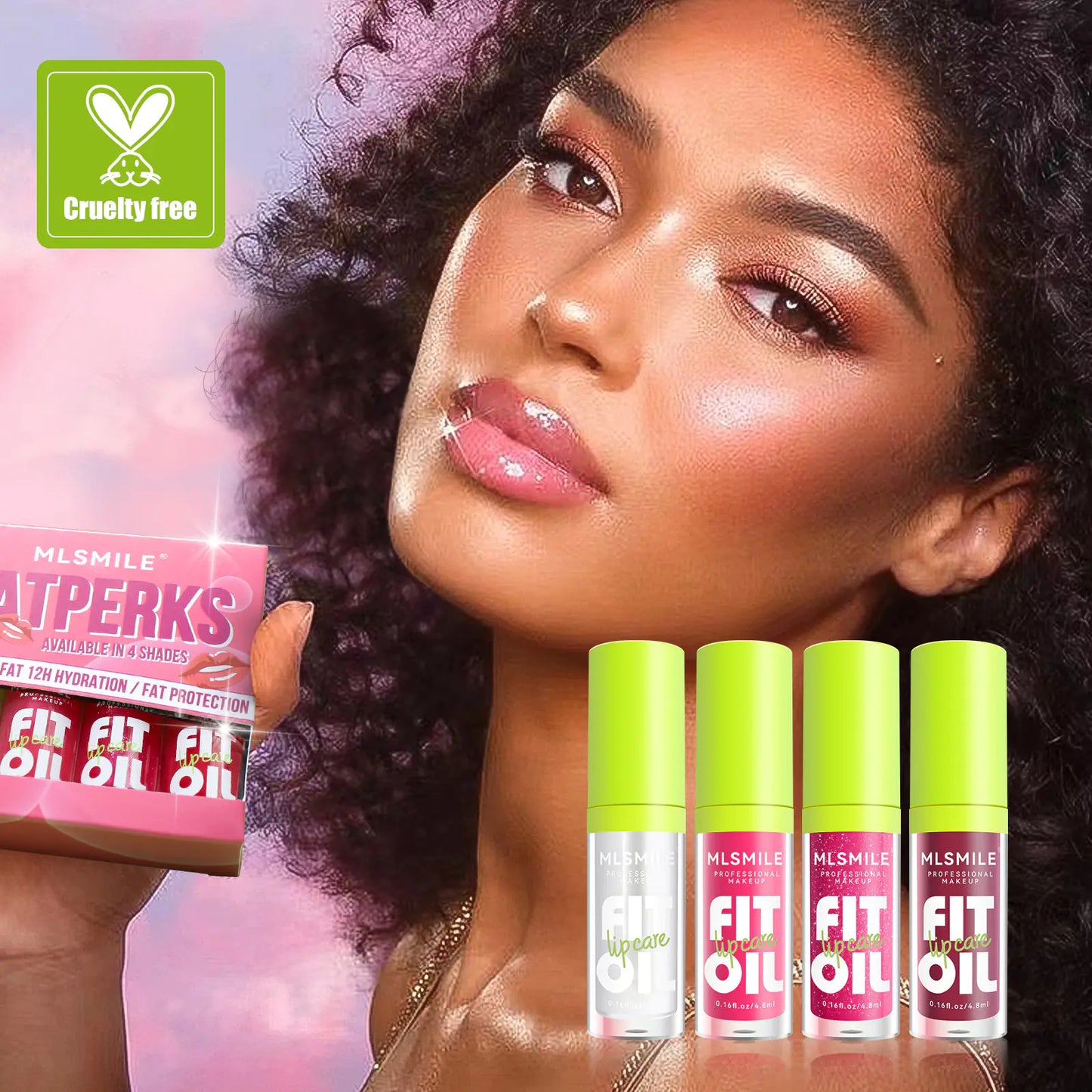 Lip Gloss Set - Moisturizing, Long-lasting, 4 Colors