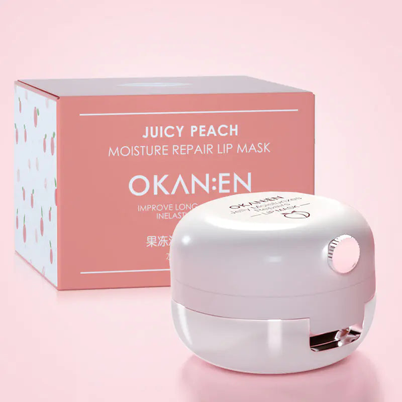 Peach Lip Balm for Moisturizing and Exfoliating Care