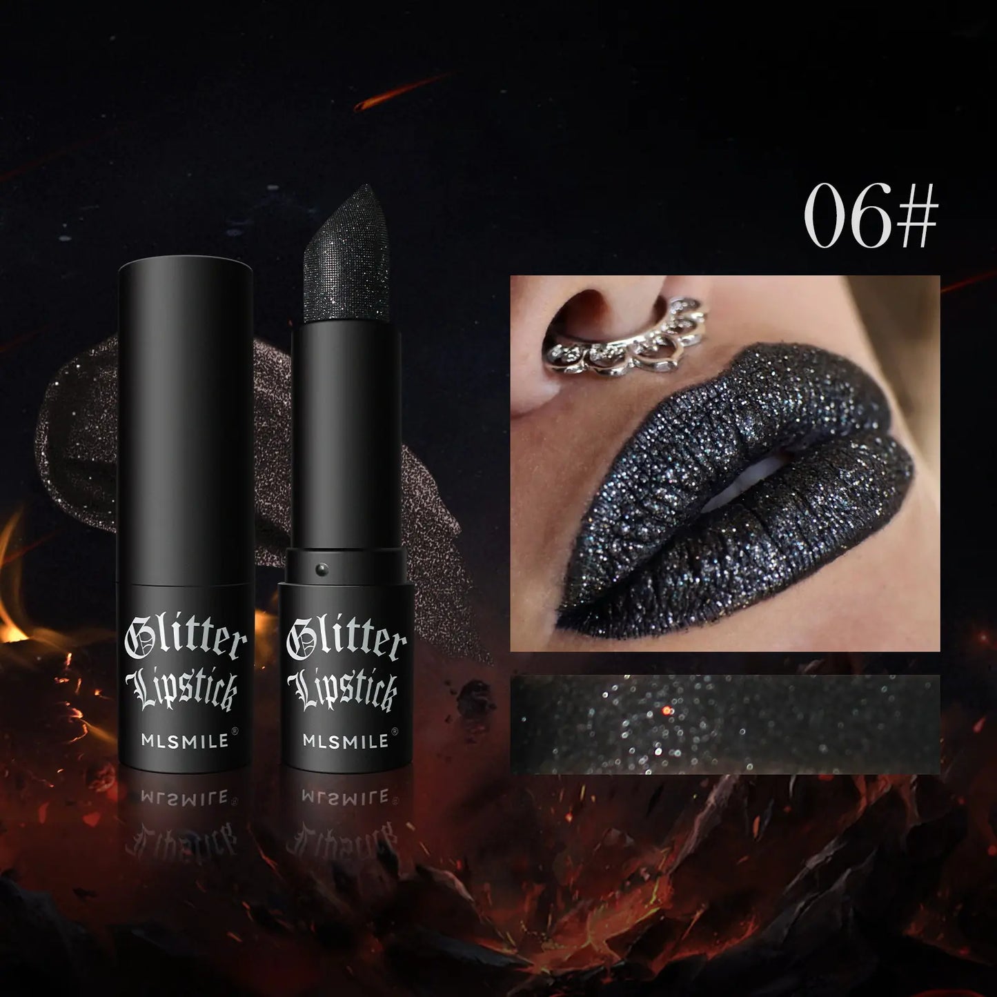 7 Colors Glitter Lipstick Set - Hydrating Metallic Finish