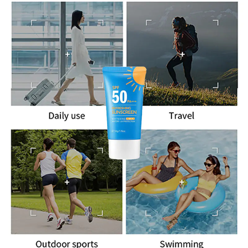 Moisturizing Whitening Sunscreen for Facial Skin Care