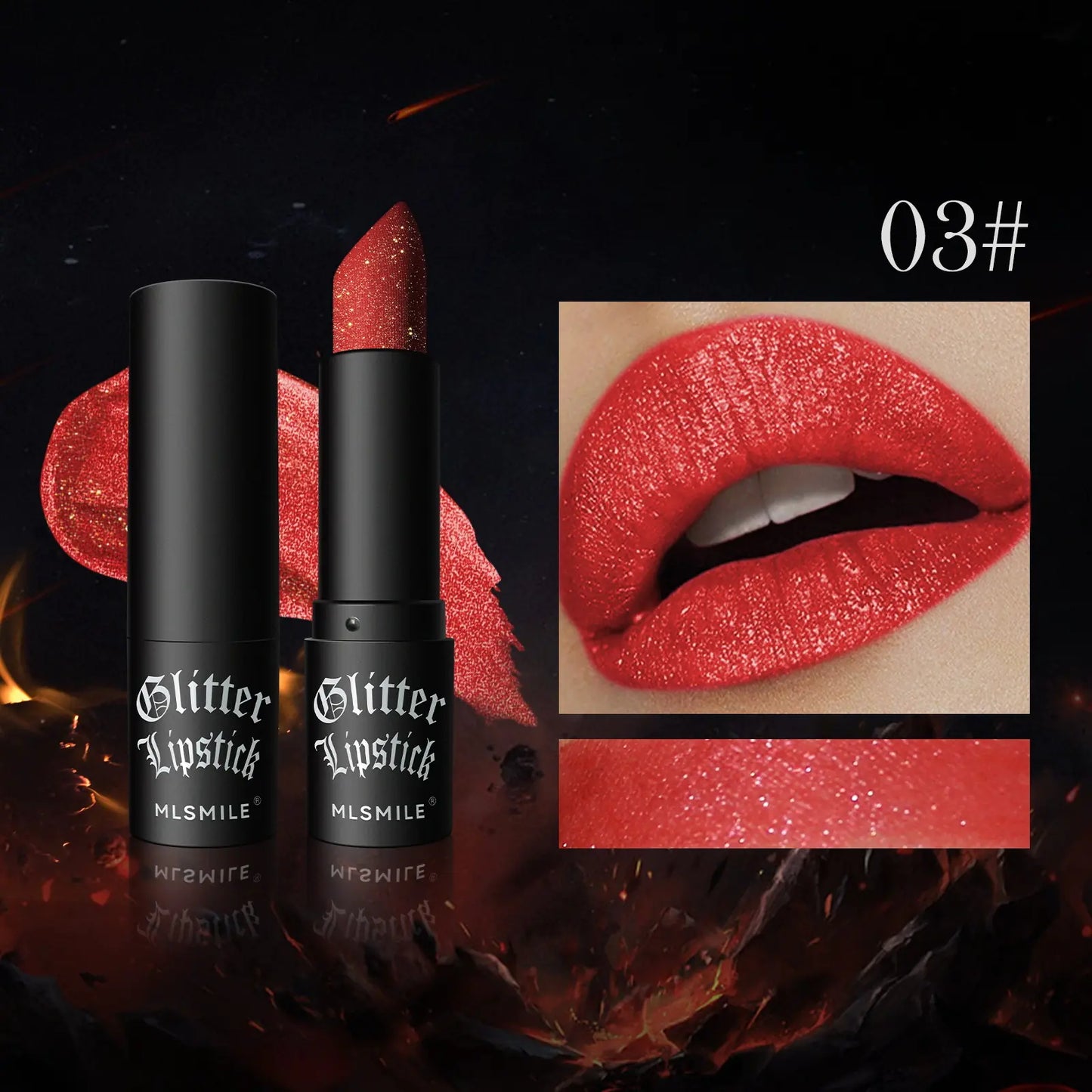 7 Colors Glitter Lipstick Set - Hydrating Metallic Finish
