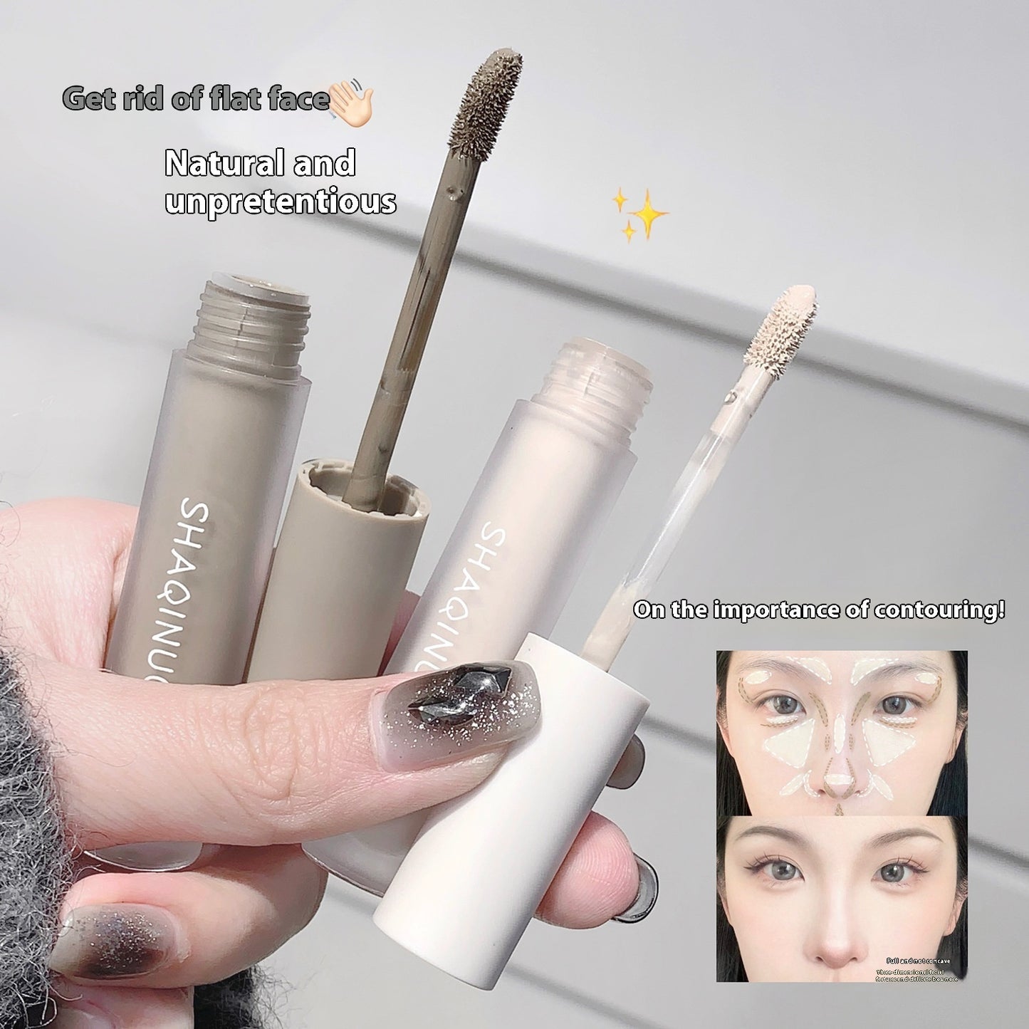 Stereo Light And Shadow Highlight Contour Liquid Pen Shadow