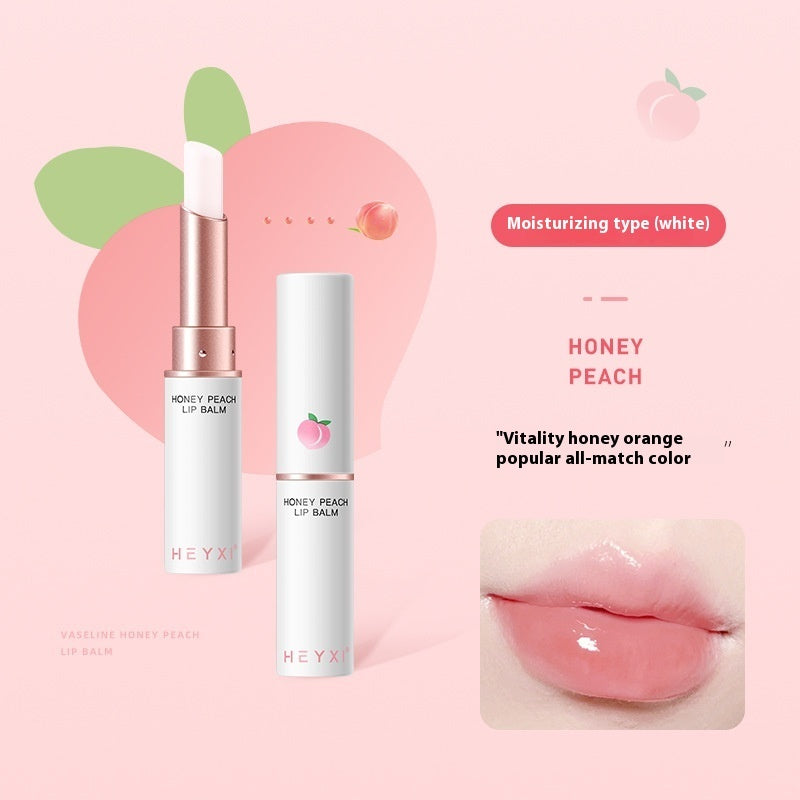 Honey Peach Lip Balm Temperature Change Lipstick Moisturizing And Nourishing Lasting