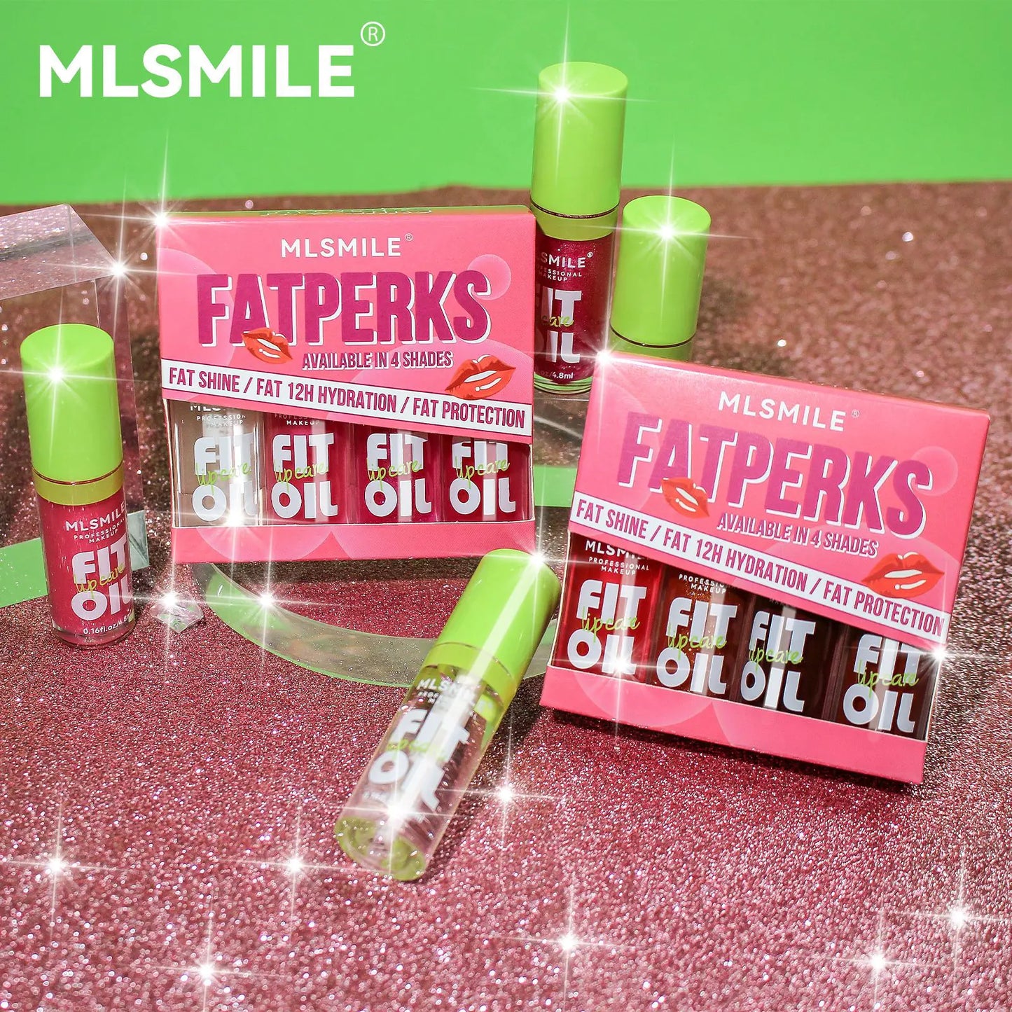 Lip Gloss Set - Moisturizing, Long-lasting, 4 Colors