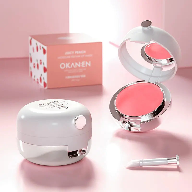 Peach Lip Balm for Moisturizing and Exfoliating Care