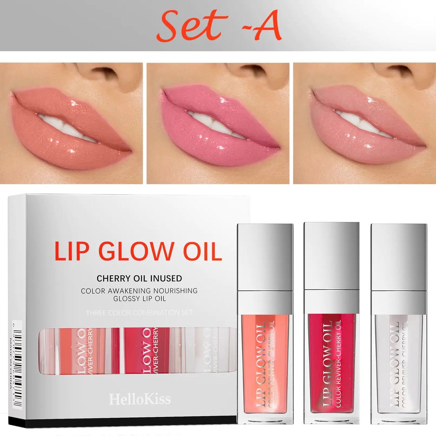 No Stain Lip Gloss Set - Moisturizing and Nourishing