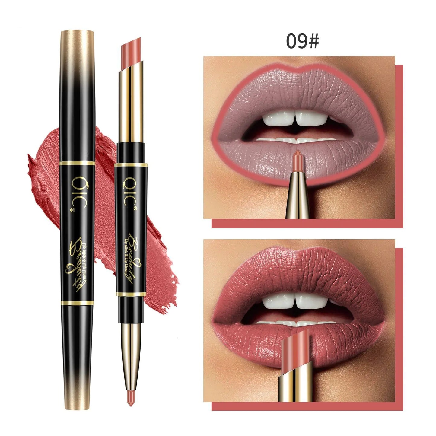 Double-Headed Lipstick and Lip Liner Combo