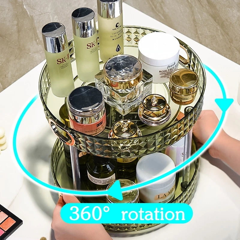 Cosmetic Rotating Storage Rack Shelf
