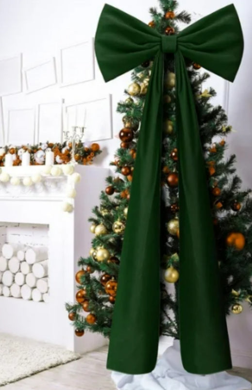 Home Oversized Velvet Bow Christmas Decoration
