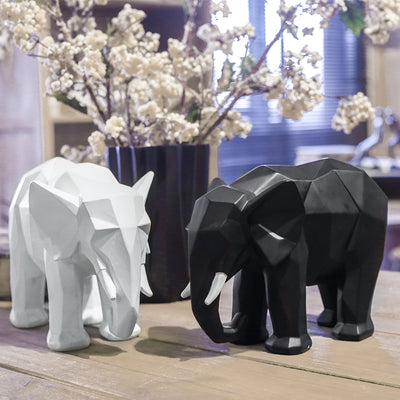 Decoration Geometric Elephant Resin Creative Crafts