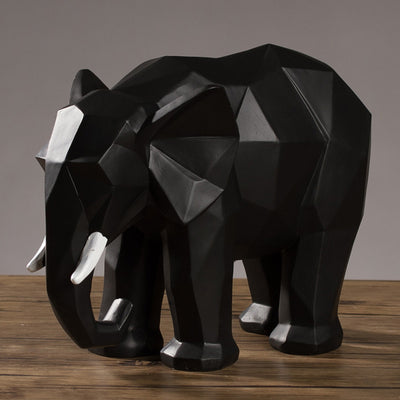 Decoration Geometric Elephant Resin Creative Crafts