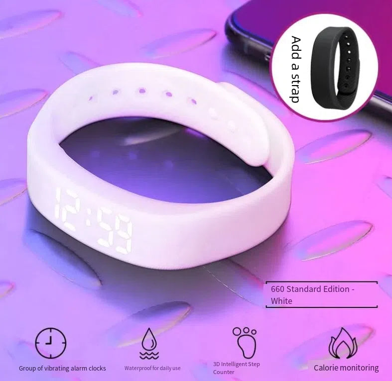 Smart Watch Electronic Vibration Waterproof Night Light Student Bracelet Sports Smart Bracelet