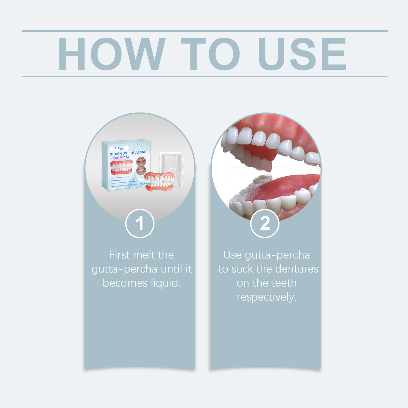 Cosmetic Denture Set Enhances Smile Comfort Material Cosmetic Teeth Filling Set