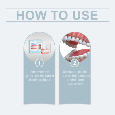 Cosmetic Denture Set Enhances Smile Comfort Material Cosmetic Teeth Filling Set