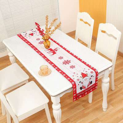 Christmas decorations, home decor, Christmas tablecloths, table flags