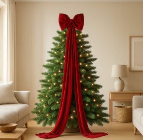 Home Oversized Velvet Bow Christmas Decoration