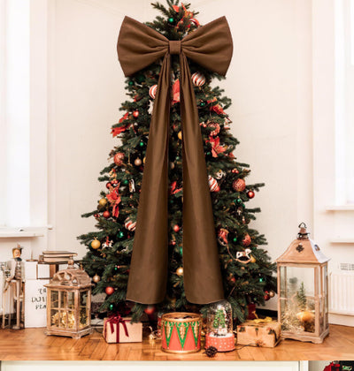 Home Oversized Velvet Bow Christmas Decoration