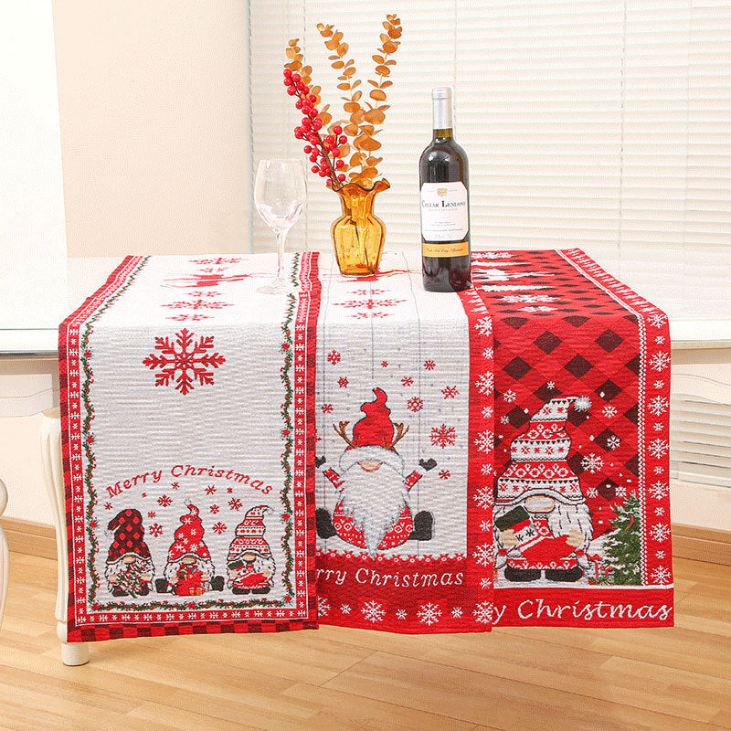 Christmas decorations, home decor, Christmas tablecloths, table flags