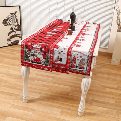 Christmas decorations, home decor, Christmas tablecloths, table flags