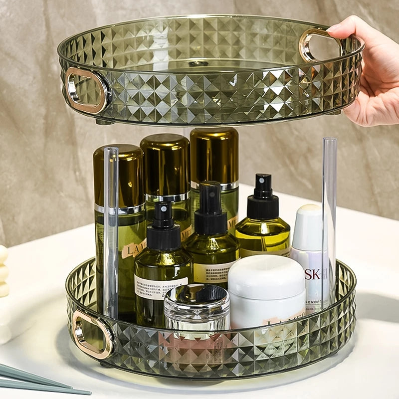 Cosmetic Rotating Storage Rack Shelf