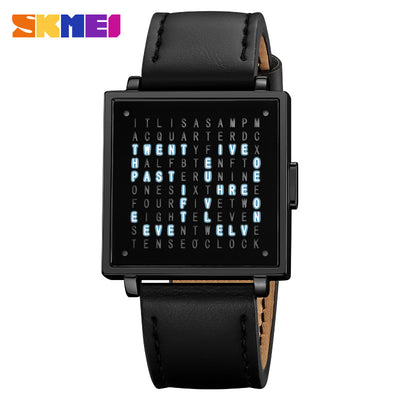 LED steel strip electronic leisure waterproof watch