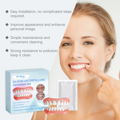 Cosmetic Denture Set Enhances Smile Comfort Material Cosmetic Teeth Filling Set