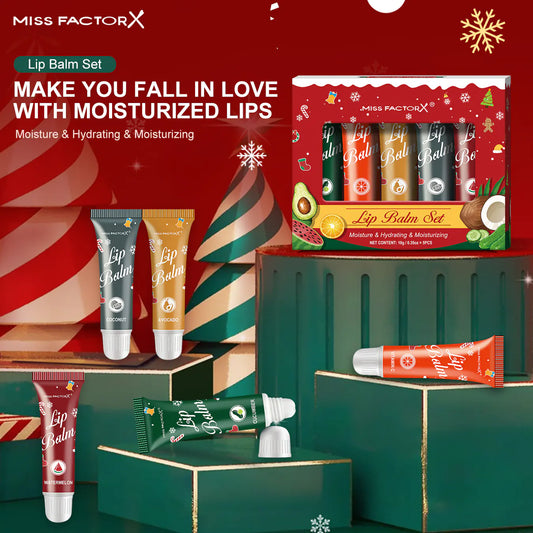 Fruit-Flavored Lip Balm Set for Moisturizing (Gift)