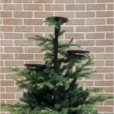 Christmas Candlestick Tree Top Wrought Iron Decoration