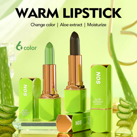 Aloe Temperature Change Lipstick Lip Balm No Stain On Cup