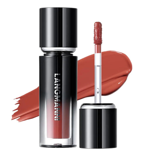LANGMANNI Lip Oil Tint | Hydrating & Long-Lasting Lip Stain | Moisturizing And High Gloss MakeupNon-Sticky Lip Stain For Watery And Silky Smooth Lips(#6 Spicy Red)